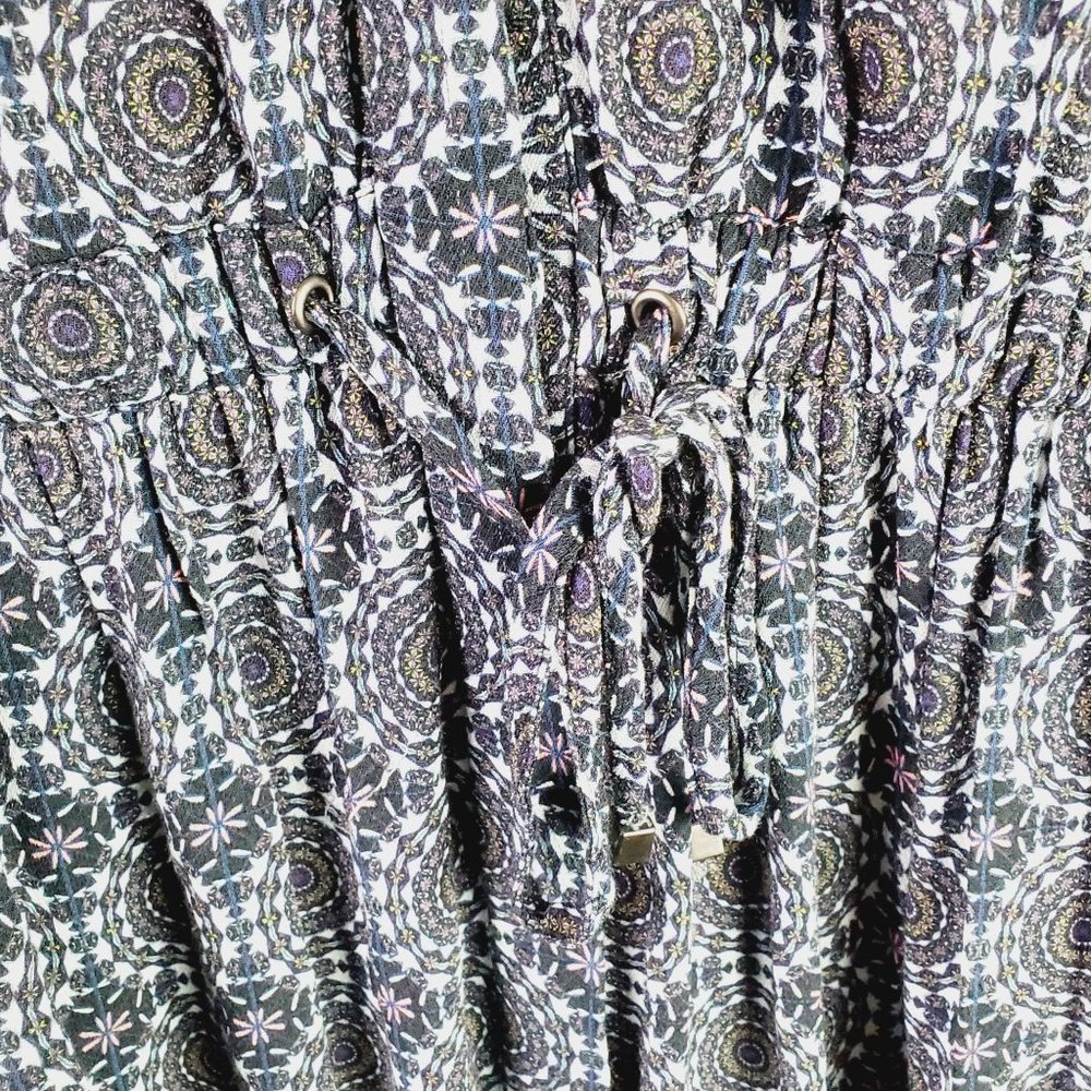 Pure Collection Circular Geometric Viscose Lagenlook Dress Sz 12 - Picture 8 of 10